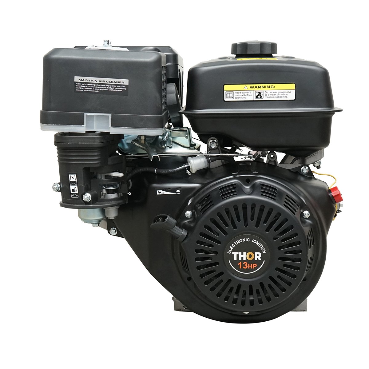 Motor pe benzina 13CP, 4 timpi, ax cu pana 25mm, 389cc pornire sfoara THOR